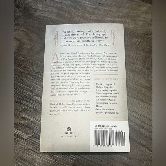 FINAL PRICE Miss Peregrine's Home for Peculiar Children - Picture 3 of 4